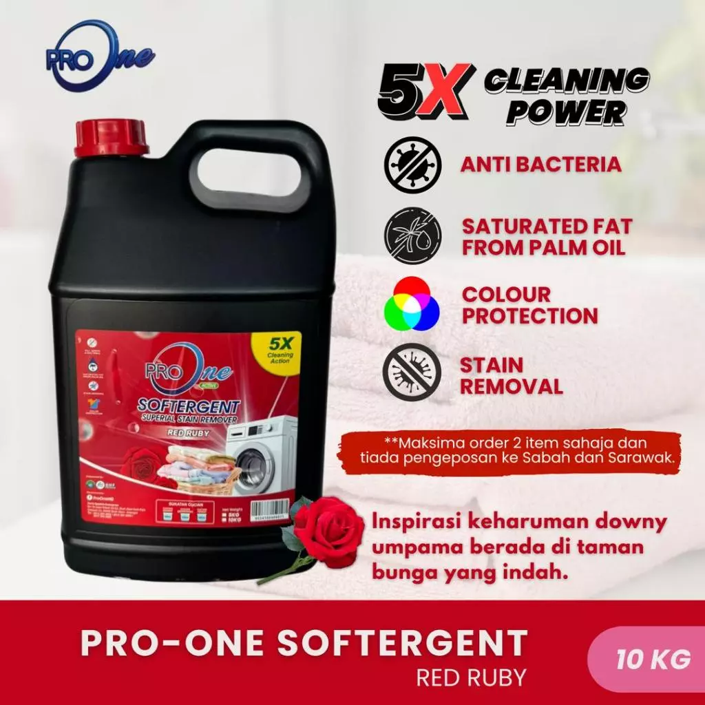 Sabun ProOne Softergent Red Ruby 10KG