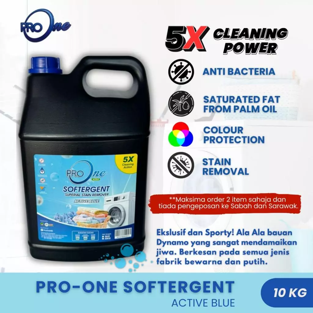 Sabun ProOne Softergent Active Blue 10KG