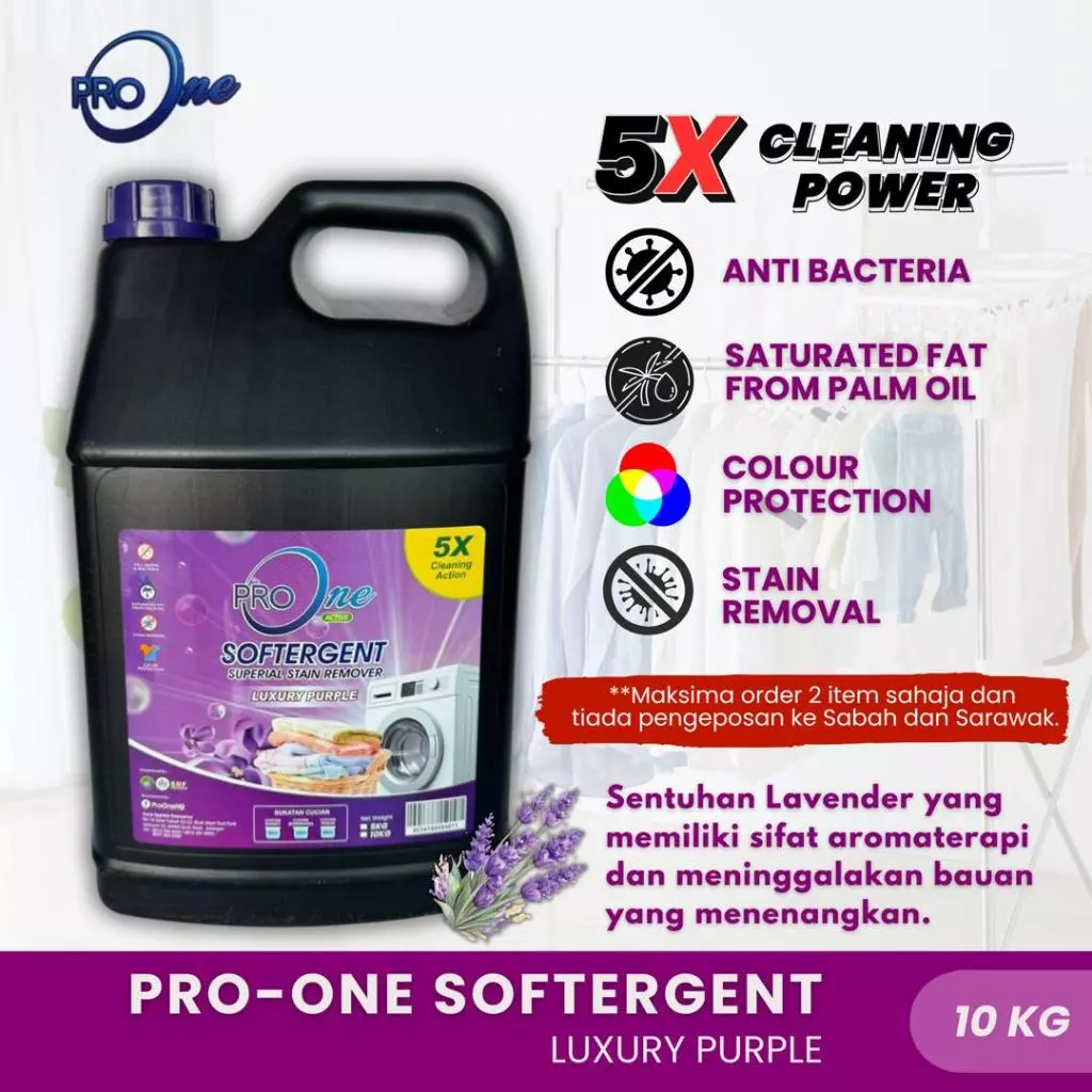 Sabun ProOne Softergent Luxury Purple 10KG