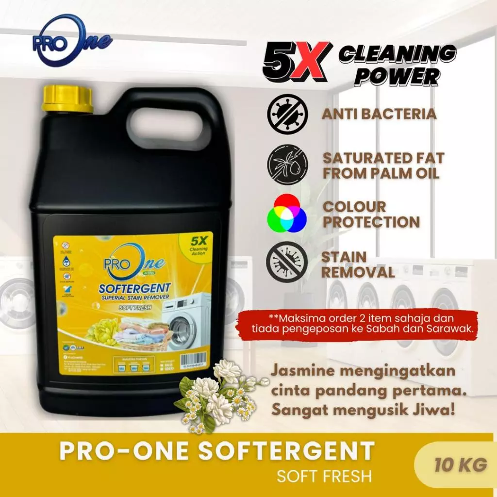 Sabun ProOne Softergent Soft & Fresh 10KG
