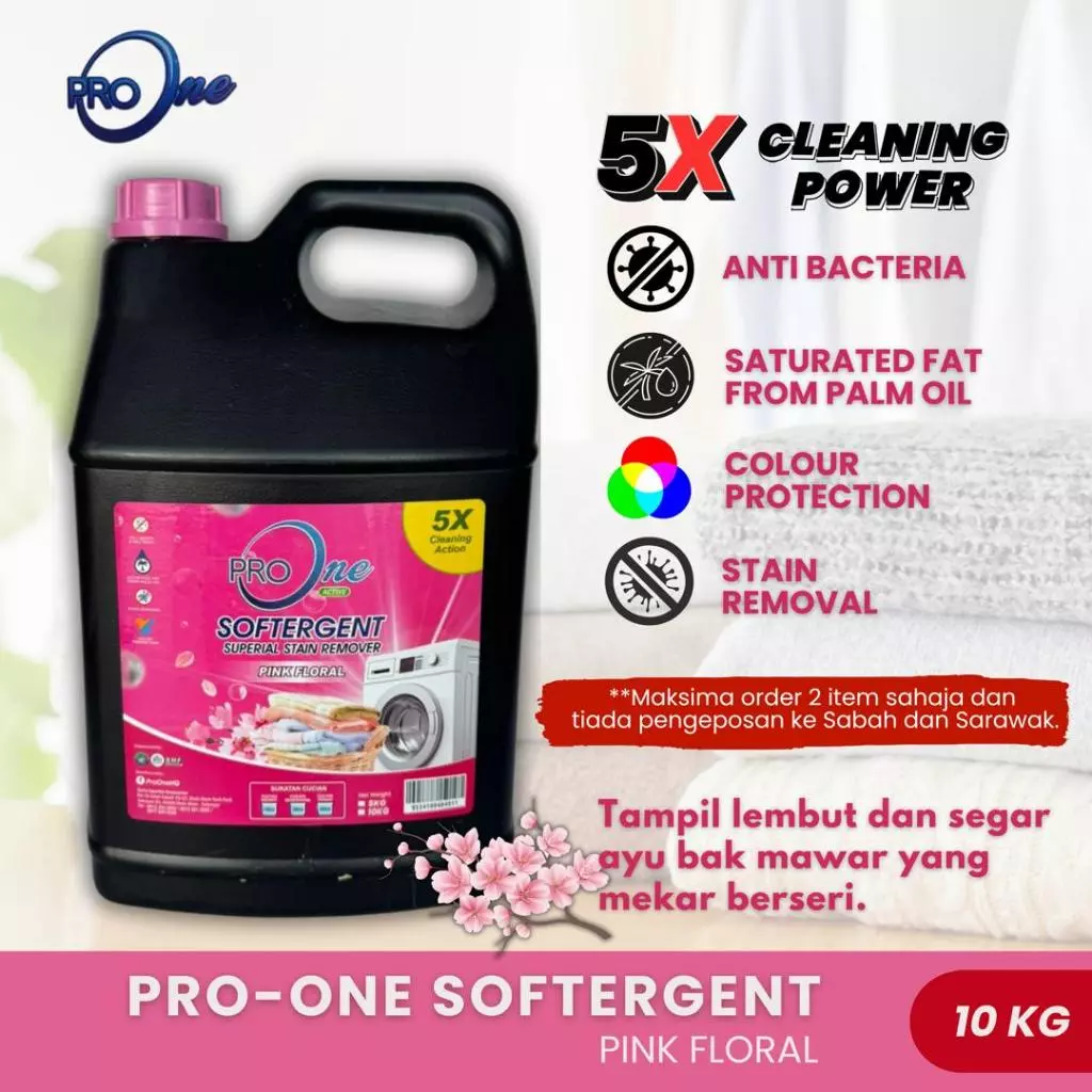 Sabun ProOne Softergent Pink Floral 10KG